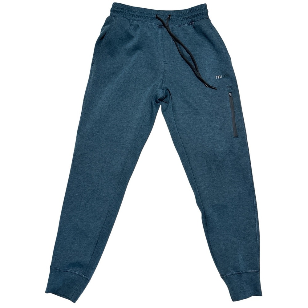 Mitre Men's Blue Jogger Sweatpants With Drawstring & Pockets Size S